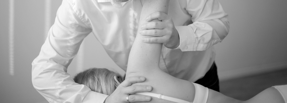 Osteopathie behandlung von den Schulter/Nacken